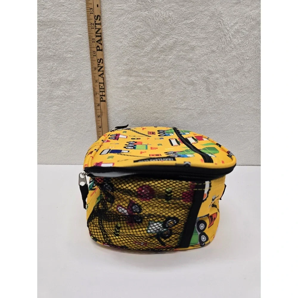 Travelers Club‎ Kids Yellow Construction Truck Insulated Lunch Bag